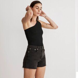 Madewell High-Rise Denim Shorts in Lunar Wash